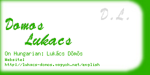 domos lukacs business card